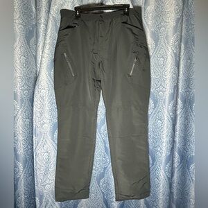 Mens Fishing Pants Hiking Outdoor Tactical Zip Pocket Lightweight NWOT